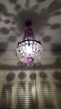 Lampadario mongolfiera cristal usato  Milano