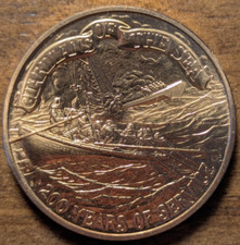 Medalha de Bronze Vintage "Guardiões do Mar 200 Anos de Serviço" da Guarda Costeira dos EUA comprar usado  Enviando para Brazil