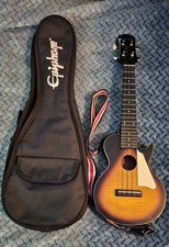 NOVO! Ukulele acústico/elétrico modelo Epiphone Les Paul, usado comprar usado  Enviando para Brazil