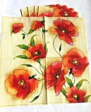 Servietten mohnblüten poppy gebraucht kaufen  Neuss