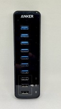 ANKER USB 3.0, Hub de 7 Puertos + 3 Puertos de Carga USB Rápida con Adaptador y Cables segunda mano  Embacar hacia Mexico
