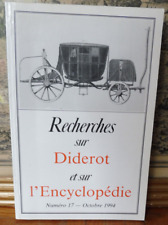 Recherches diderot encyclopéd d'occasion  Olivet