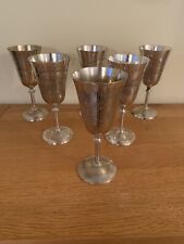 Wine goblets silver for sale  CALDICOT