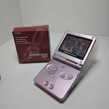 Nintendo Game Boy Advance SP - Rosa pérola AGS-101 restaurado coral rosa mais brilhante comprar usado  Enviando para Brazil