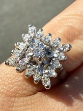 Bague blanc 750 d'occasion  Andernos-les-Bains