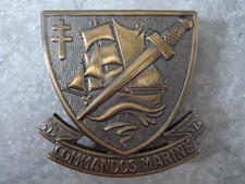 INSIGNE DE BERET COMMANDOS MARINE FRENCH SF SPECIAL FORCES BADGE comprar usado  Enviando para Brazil