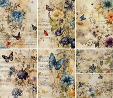 Fiori decoupage carta usato  Spedire a Italy