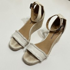 Sandálias anabela Lucky Brand Menika 2 espadrille feminina 7 tiras no tornozelo boho chique comprar usado  Enviando para Brazil
