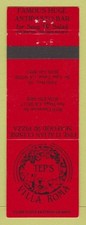 Matchbook cover tep for sale  USA