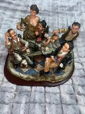 Antigo Jogo de Cartas Capodimonte Porcelana Pintado à Mão Cheaters - Germano Cortese comprar usado  Enviando para Brazil