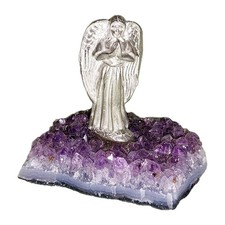 Pewter angel amethyst for sale  FELIXSTOWE