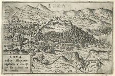 Mapa antigo "Loxa" (Loja-Espanha) Francesco Valegio-Donato Rascicotti, c.1598 comprar usado  Enviando para Brazil