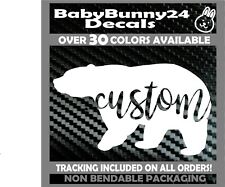 Adesivo de vinil personalizado nome de urso laptop carro caminhão van mamãe  comprar usado  Enviando para Brazil
