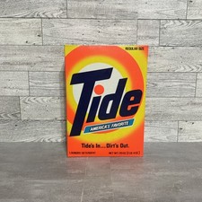 Detergente para maré NOS 1980s 20 oz caixa vintage totalmente fechada Tide’s In Dirt’s Out comprar usado  Enviando para Brazil