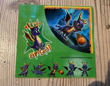 2001 Spyro Dragon/Crash/Lara Croft - Folha adesiva - PROMO PS1, usado comprar usado  Enviando para Brazil