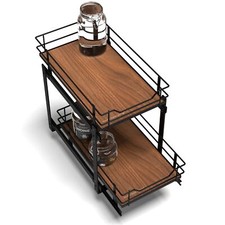 Organizador de gabinete de cocina extraíble Home Zone Living con 2 niveles de almacenamiento segunda mano  Embacar hacia Mexico
