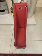Red faux leather for sale  ASHFORD