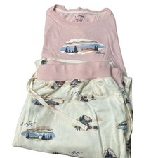 Conjunto de pijama L.L.Bean Camp roupa íntima rosa canoa estampa de cabine 100% algodão tamanho XL comprar usado  Enviando para Brazil