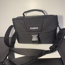 Bolsa de ombro Canon DSLR/câmera grande estojo de transporte com alça com tampa de lente extra comprar usado  Enviando para Brazil