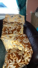 velvet curtains gold for sale  DARWEN