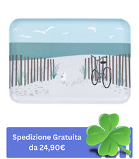 Vassoio rettangolare decorato usato  Torricella in Sabina