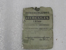Betriebserlaubnis hercules 50 gebraucht kaufen  Laufen
