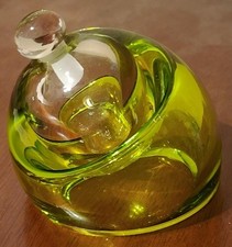 Frasco de perfume de vidro arte bonito exclusivo – Rolha de vidro sólido – Muito bom estado – LINDO, usado comprar usado  Enviando para Brazil