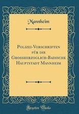 Polizei-Vorschriften fr die Groherzoglich-Badisc comprar usado  Enviando para Brazil