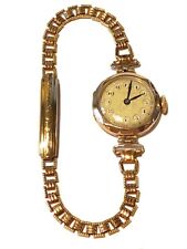 RELÓGIO SUÍÇO VINTAGE DECO FEMININO OURO 9 QUILATES CAIXA INGLESA A SAUNDERS SYDNEY NO MOSTRADOR comprar usado  Enviando para Brazil