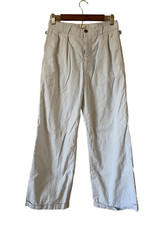 Calça calça feminina Creatures of Comfort bebê linho azul algodão cintura alta tamanho, usado comprar usado  Enviando para Brazil