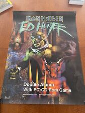 Pôster promocional Iron Maiden oficial original Reino Unido 1999 Ed Hunter Eddie jogo 2 álbum, usado comprar usado  Enviando para Brazil