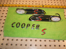 Mini 2004-05 Cooper S para-lamas dianteiros laterais luzes emblemas 2 conjunto / emblema traseiro comprar usado  Enviando para Brazil