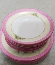 Usado, 9 pratos infantis vintage pintados à mão Noritake Japão boneca flor rosa porcelana comprar usado  Enviando para Brazil