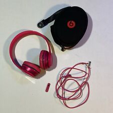 Fones de ouvido Beats By Dr. Dre Solo2 com fio rosa quente B0518 com estojo e cabo de áudio leitura comprar usado  Enviando para Brazil