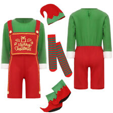 Roupa infantil macacão de férias lindo conjunto fantasia elástica chapéu onda acabamento ano novo comprar usado  Enviando para Brazil
