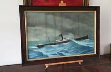 Antique gouache maritime for sale  LLANELLI