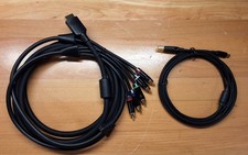 Sony PlayStation componente trançado cabo AV e pacote de cabo USB 2.0 PS3/PS2 comprar usado  Enviando para Brazil