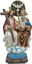 Santísima Trindade 16" Padre, filho Y espíritu Santo Religioso Estátua Santíssima Trindade comprar usado  Enviando para Brazil