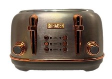 Torradeira Haden Heritage 4 fatias de largura com bandeja de migalhas, aço/cobre comprar usado  Enviando para Brazil