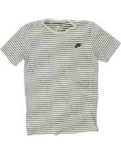 Camiseta masculina Nike listrada cinza média algodão CJ08 comprar usado  Enviando para Brazil