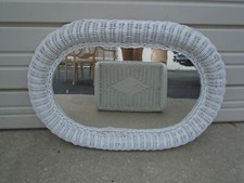 Oval wicker mirror for sale  Sarasota