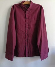 Chemise bordeaux coton d'occasion  Bourg-de-Thizy