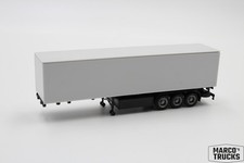 Herpa caixa de 3 eixos semi-reboque cinza claro/preto não impresso 1:87/H22709 comprar usado  Enviando para Brazil