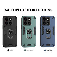 Für ZTE Blade A55/A35, Luxus Hybrid Armor Ring Halter Dual Layer Case Cover, usado comprar usado  Enviando para Brazil