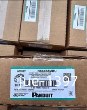 Panduit NetKey NK6X88MBU Cat6a Keystone Jack módulo azul (Qtd. 50) frete grátis comprar usado  Enviando para Brazil
