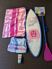 AMERICAN GIRL DOLL Kanani Paddleboard Set Paddle Board Surfboard Havaí comprar usado  Enviando para Brazil