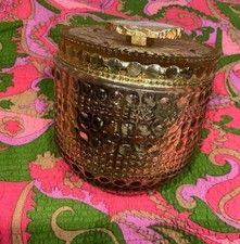 Gold glass jar for sale  BOREHAMWOOD