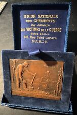 Médaille plaquette hommage d'occasion  Fontainebleau