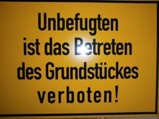 Verbotsschild hinweisschild un gebraucht kaufen  Badbergen