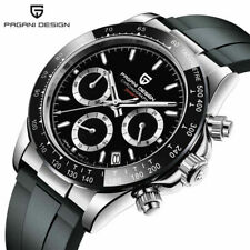 Relógio esportivo masculino PAGANI Design cronógrafo borracha pulseira preta relogio masculino, usado comprar usado  Enviando para Brazil